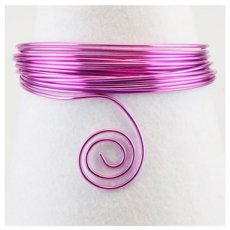 Alu wire lavendel 2 mm