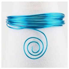 Alu wire turquoise 2 mm