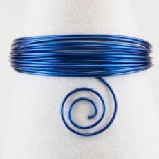 Alu wire 1 mm koningsblauw