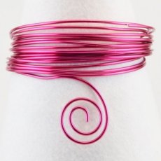 Alu wire 1 mm strong pink