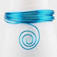 Alu wire 1 mm turquoise