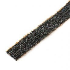 Swarovski band koper op zwart 1 cm