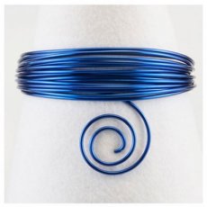 Alu wire koningsblauw 2 mm