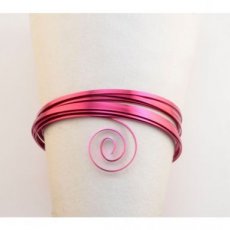 Flat wire strong pink 5 mm