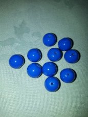 Glaskraal donkerblauw 10 mm