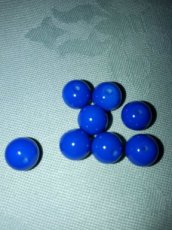 Glaskraal donkerblauw 8 mm