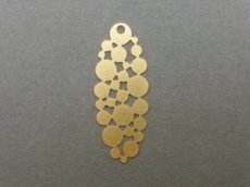 Hanger bolletjes mat goud (XA549)
