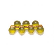 Miyuki druppel 3.4 mm olijfgroen met goud n°45 Miyuki druppel 3.4 mm olijfgroen met goud n°45