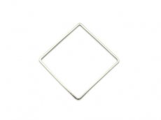 Schakel 30 mm zilver vierkant(XA710) Schakel 30 mm zilver vierkant(XA710)
