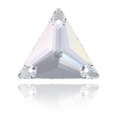 Swarovski driehoek met 3 gaatjes crystal AB (CR166 Swarovski driehoek met 3 gaatjes crystal AB (CR166